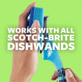 3M Scotch-Brite Non-Scratch Dishwand Pads, Blue, 1 Pack, MMM48312RSCRRP
