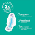 Procter & Gamble Always Flexi-Wing Ultra Thin Pads, Mint Green, 3 / Carton, PGC97020CT