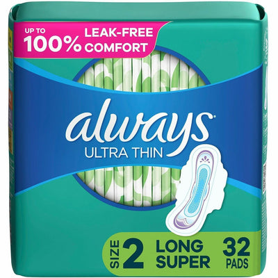 Procter & Gamble Always Flexi-Wing Ultra Thin Pads, Mint Green, 3 / Carton, PGC97020CT