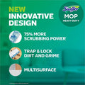 Swiffer Sweeper HvyDty Mop Cloths, Blue, 6 / Carton, PGC76471CT