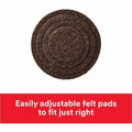3M Scotch Custom-Fit Felt Pads, Brown, MMMSP882NA