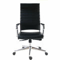 Lorell Tempo Modern High-Back Executive Chair, Black, LLR63220