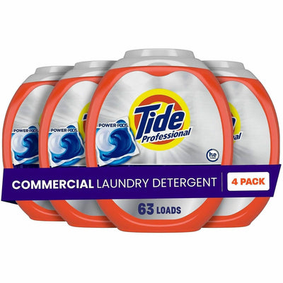 Procter & Gamble Tide Power-Pods Laundry Detergent, Orange, 4 / Carton, PGC14117CT