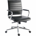 Lorell Tempo Modern Mid-Back Manager Chair, Black, LLR63221