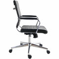Lorell Tempo Modern Mid-Back Manager Chair, Black, LLR63221