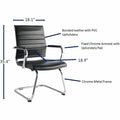 Lorell Tempo Modern Guest Chair, Black, LLR63222