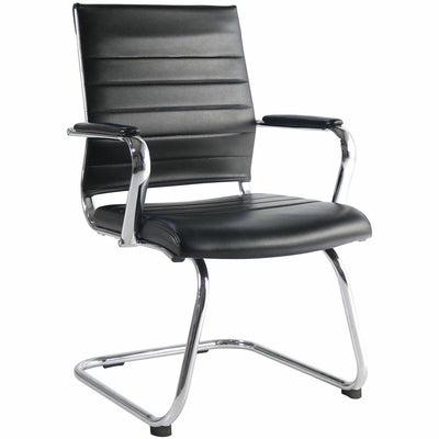 Lorell Tempo Modern Guest Chair, Black, LLR63222