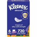 Kimberly-Clark Kleenex Ultra Soft Tissues, White, 6 / Pack, KCC54317