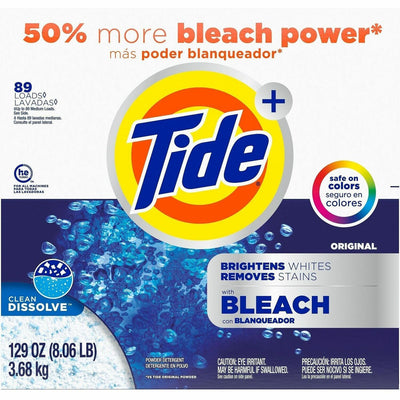 Procter & Gamble Tide Ultra Bleach Laundry Powder, Blue, 2 / Carton, PGC16667CT