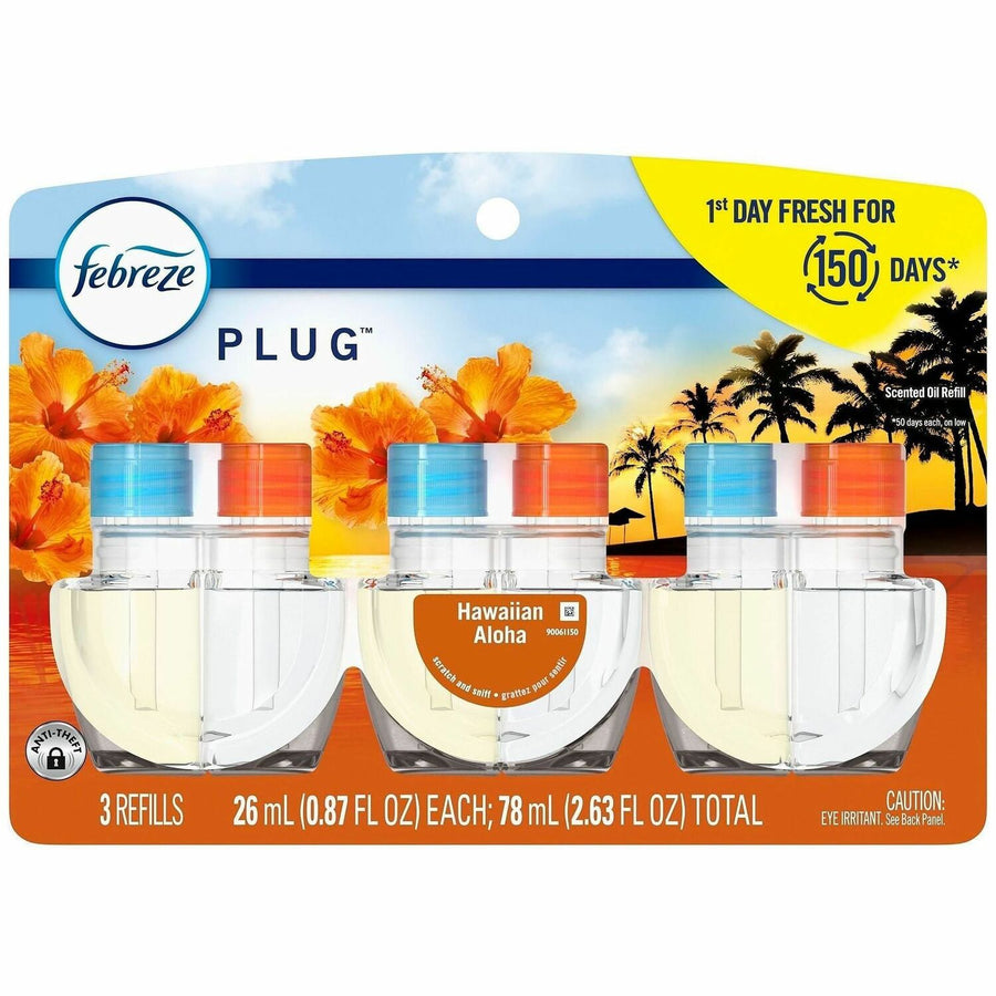 Febreze FadeDefy PLUG Air Freshener, Orange, Odor Neutralizer, 3 / Pack, PGC13843