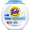 Procter & Gamble Tide PODS Free & Gentle Detergent, White, 4 / Carton, PGC09488CT