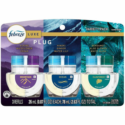 Procter & Gamble Febreze FadeDefy PLUG Air Freshener, Blue, 3 / Pack, PGC16249