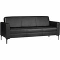 Lorell Clarke Sofa with Antimicrobial Upholstery and Power, Black, LLR86950