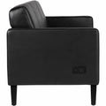 Lorell Clarke Sofa with Antimicrobial Upholstery and Power, Black, LLR86950