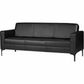 Lorell Clarke Sofa with Antimicrobial Upholstery and Power, Black, LLR86950