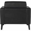 Lorell Soft-Seating Club Chair with Power Charging, Black, LLR86952