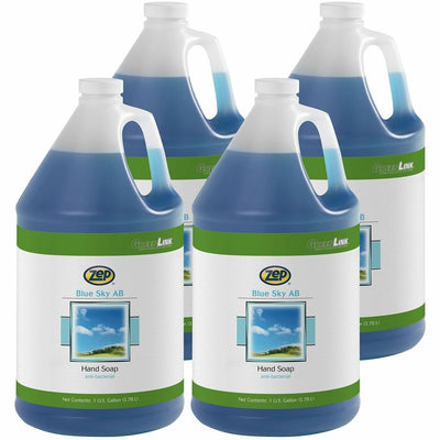 Zep Antibacterial Foaming Hand Soap, Blue, 4 / Carton, ZPE332124CT