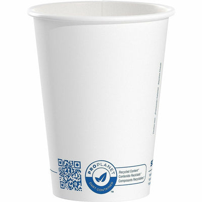 Dart Container Solo Cup Recycled Content Paper Hot Cups, White, 20 / Carton, SCC412RCNPLNTCT