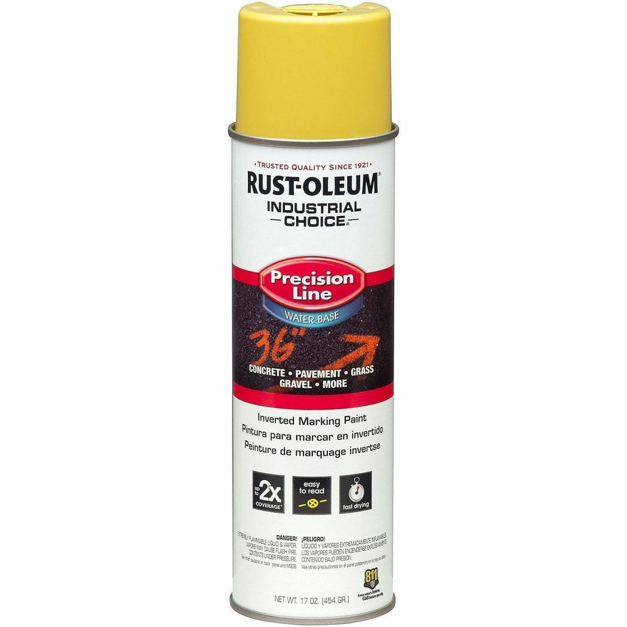 Industrial Choice White M1800 Marking Paint Spray, Precision Line, Chalk Resistant, 12 / Carton, RST203034CT