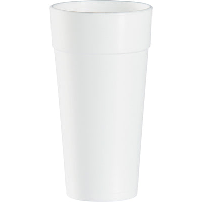 Dart Container J Cup 24 oz Insulated Foam Cups, White, 25 / Carton, DCC24J16