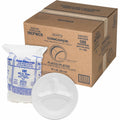 Dart Container Concorde 10-1/4" Nonlaminated Foam Compartment Plates, White, 4 / Carton, DCC10CPWCR