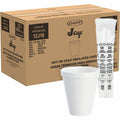 Dart Container J Cup 12 oz Squat Insulated Foam Cups, White, 25 / Carton, DCC12J16