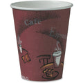 Dart Container Solo 8 oz Bistro Design Disposable Paper Cups, Maroon, 50 / Pack, SCC378SI0041