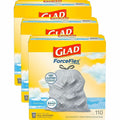 The Clorox Glad OdorShield 13-gallon Trash Bags, White, 3 / Carton, CLO78563CT