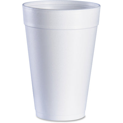 Dart Container J Cup 32 oz Insulated Foam Cups, White, 20 / Carton, DCC32TJ32