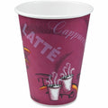 Dart Container Solo 12 oz Bistro Design Disposable Paper Cups, Maroon, 50 / Pack, SCC412SIN0041