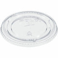 Dart Container 12-24 oz PET Plastic Straw-Slotted Lid - Clear, 10 / Carton, SCC626TS