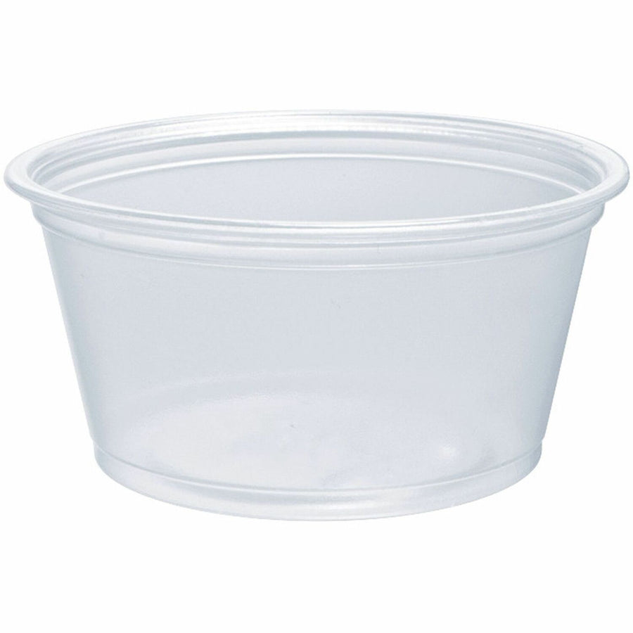 Dart 2 oz PP Plastic Portion Container - Contact Clear, Polypropylene, 20 / Carton, DCC200PC