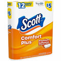 Kimberly-Clark Scott ComfortPlus Toilet Paper, White, 12 / Pack, KCC55211