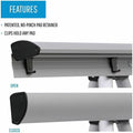 Lorell Presentation Easel, Silver, LLR43050