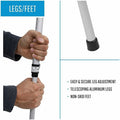 Lorell Presentation Easel, Silver, LLR43050
