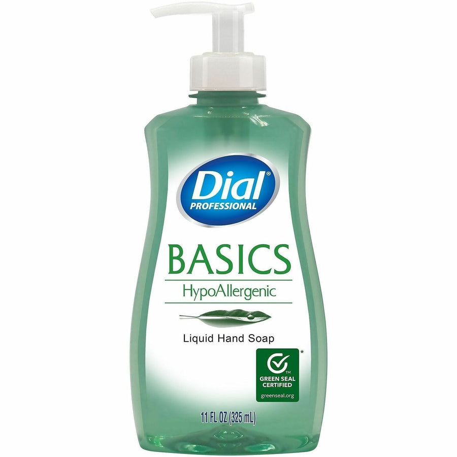 Dial Professional Basics Hypoallergenic Liquid Hand Soap, Clear, Anti-irritant, DIA35488