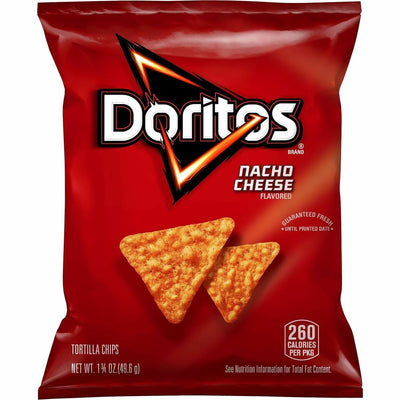 PepsiCo Doritos Nacho Cheese Tortilla Chips, 64 / Carton, LAY44375