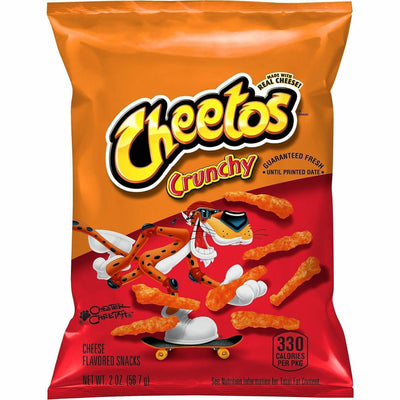 PepsiCo Cheetos Crunchy Cheese-Flavored Snacks, 64 / Carton, LAY44366