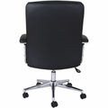 Lorell Vuelo Modern Bonded-Leather Office Chairs, Black, LLR20028