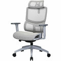 Lorell Ripley All-Mesh High-Back Chair with Articulating Lumbar Support, Gray, LLR63201