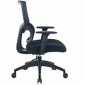 Lorell Ripley Mid Mesh-Back Chair with Articulating Lumbar Support, Black, LLR63204