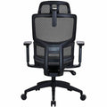 Lorell Ripley All-Mesh High-Back Chair with Articulating Lumbar Support, Black, LLR63200