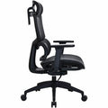 Lorell Ripley All-Mesh High-Back Chair with Articulating Lumbar Support, Black, LLR63200