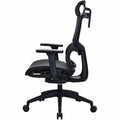 Lorell Ripley All-Mesh High-Back Chair with Articulating Lumbar Support, Black, LLR63200