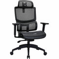 Lorell Ripley All-Mesh High-Back Chair with Articulating Lumbar Support, Black, LLR63200