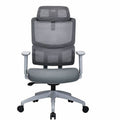 Lorell Ripley High Mesh-Back Chair with Articulating Lumbar Support, Gray, LLR63203