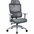 Lorell Ripley High Mesh-Back Chair with Articulating Lumbar Support, Gray, LLR63203