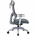 Lorell Ripley High Mesh-Back Chair with Articulating Lumbar Support, Gray, LLR63203