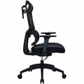 Lorell Ripley High Mesh-Back Chair with Articulating Lumbar Support, Black, LLR63202