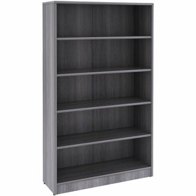 Lorell Weathered Charcoal Laminate Bookcase, LLR69631